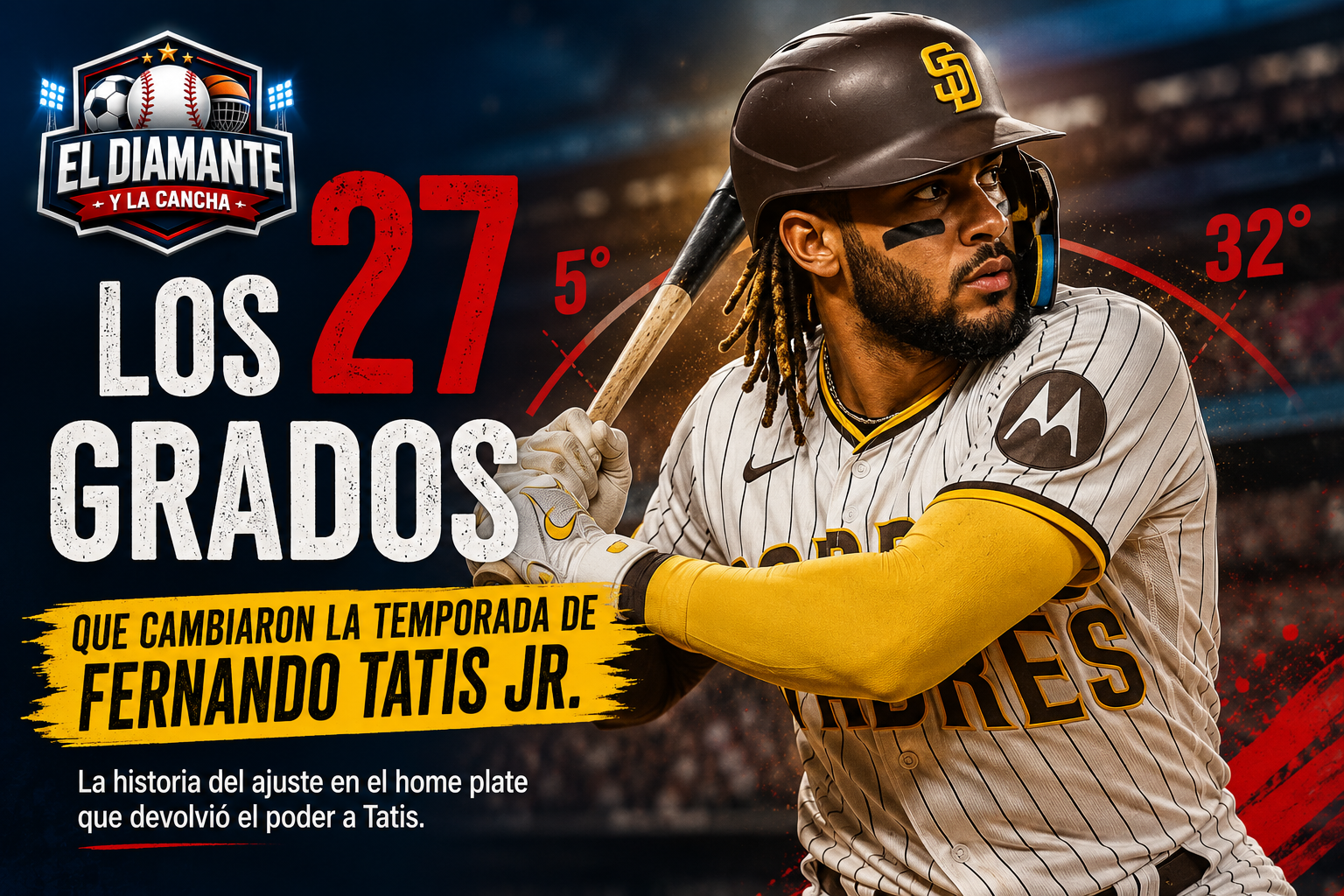 Fernando Tatis Jr. y el cambio de 27 grados en su postura de bateo que marcó su recuperación ofensiva en 2026
