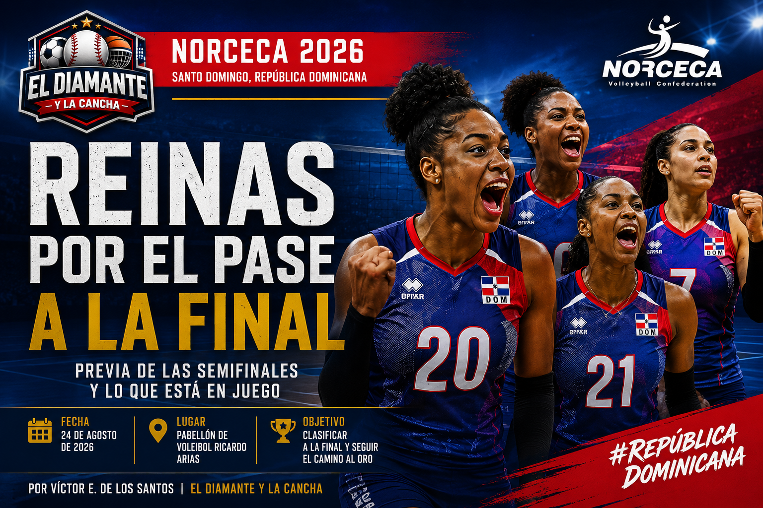 Reinas del Caribe en la previa de las semifinales del NORCECA 2026 en Santo Domingo