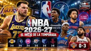 NBA 2026-27: Dončić deslumbra, seis equipos arrancan invictos y los Knicks encienden las alarmas