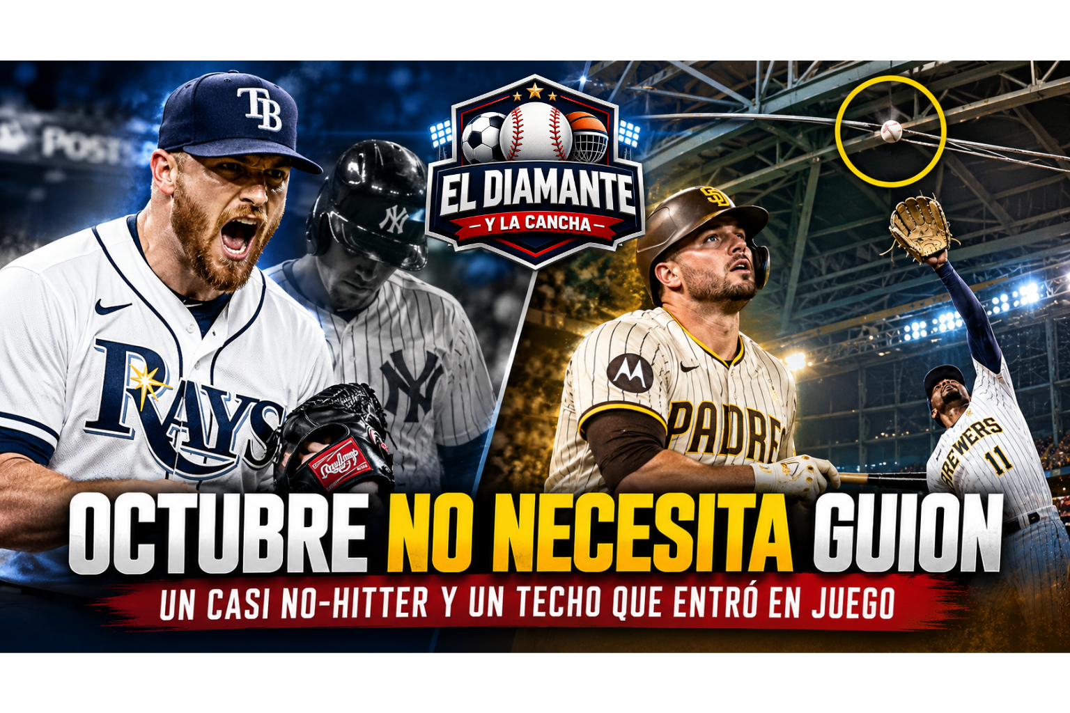 Drew Rasmussen y la insólita jugada de Ty France con el techo en la postemporada MLB 2026