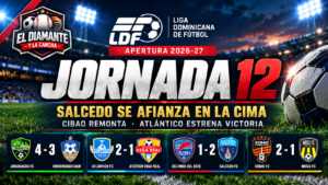 LDF: Salcedo sostiene el liderato, Cibao remonta y Atlántico logra su primera victoria